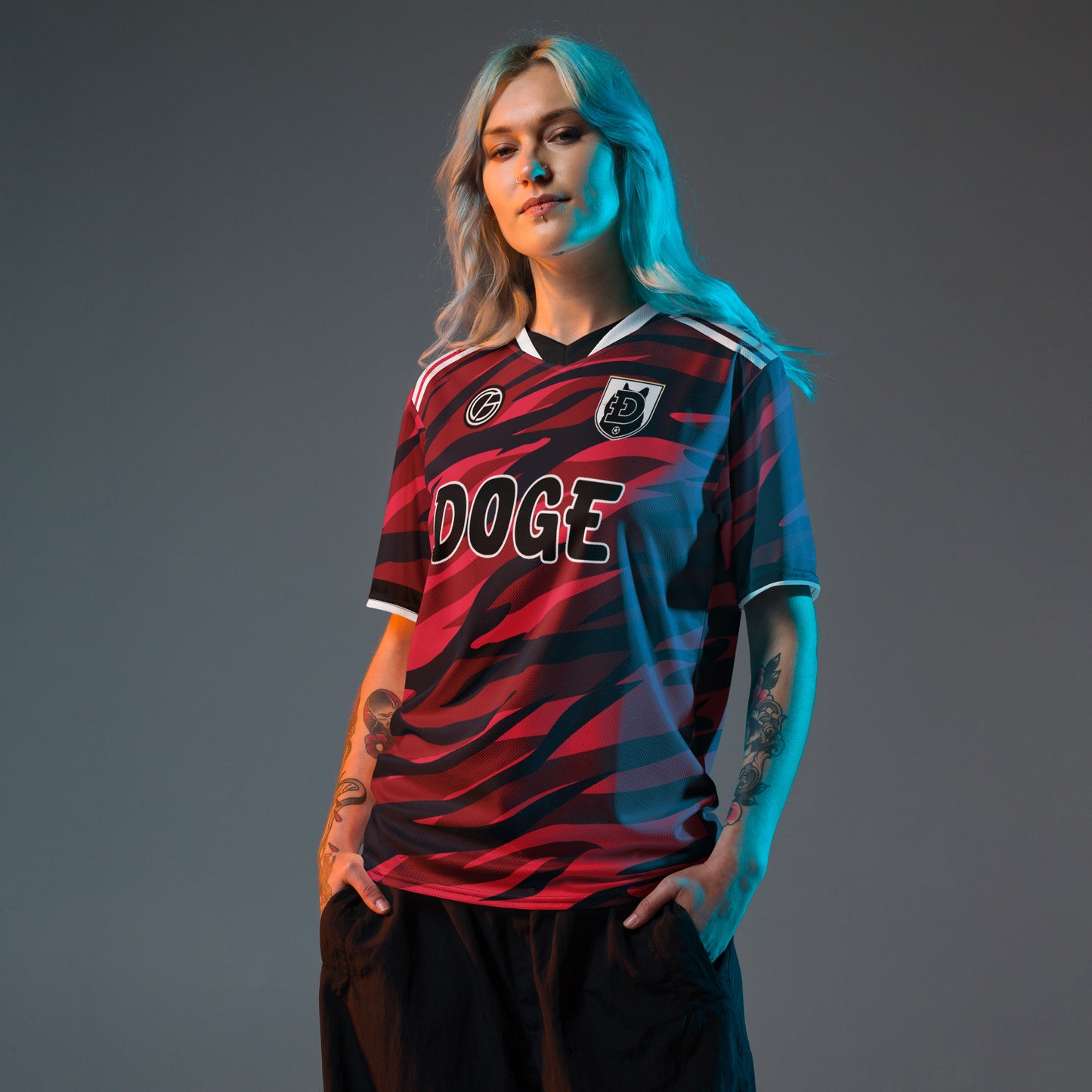 Dogecoin United FC 23/24 Red Jersey