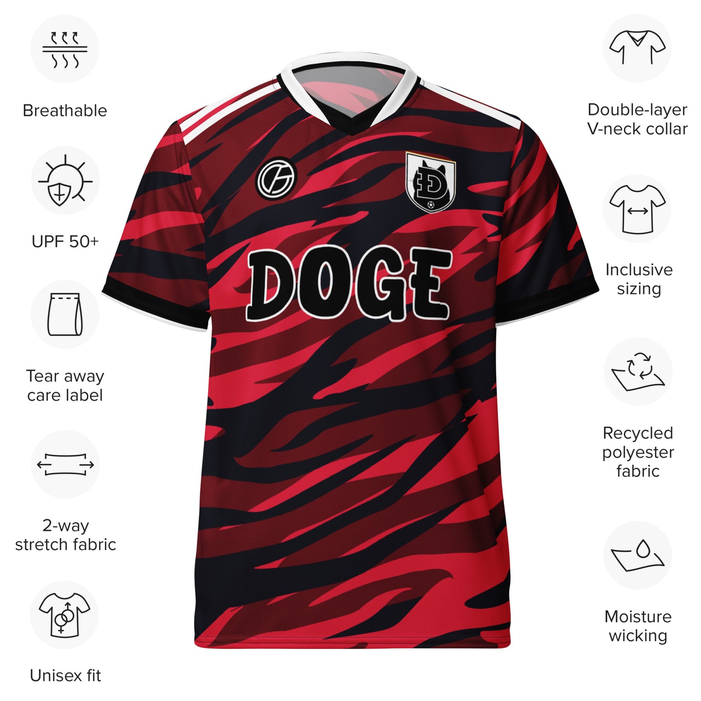 Dogecoin United FC 23/24 Red Jersey
